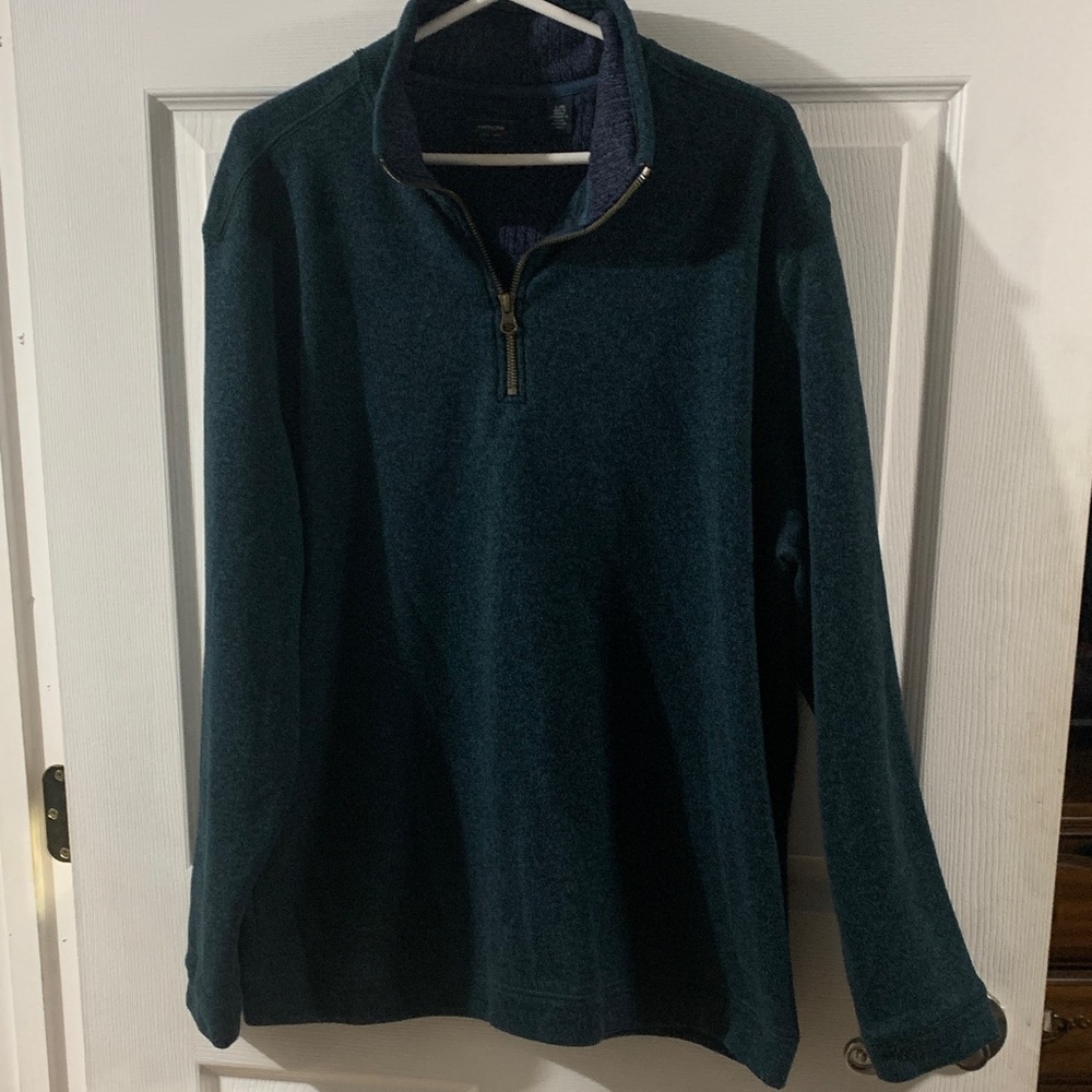 Arrow Men's Deep Teal Zip-Up Sweater